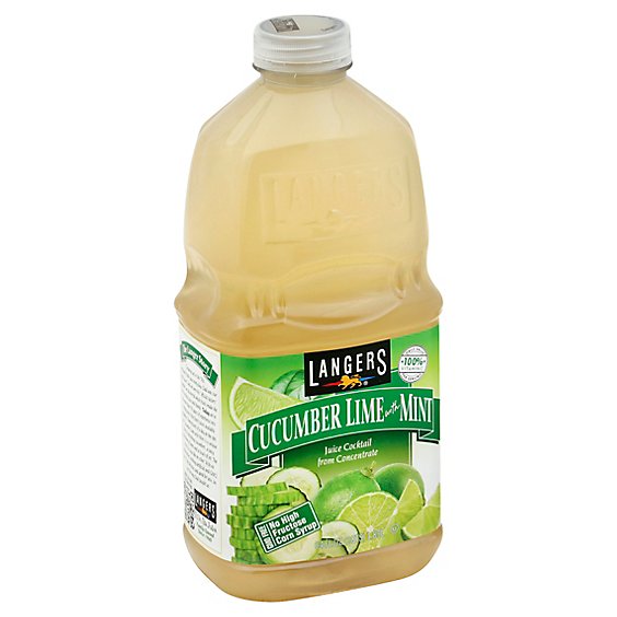 Langers Cucumber Lime with Mint - 64 Oz