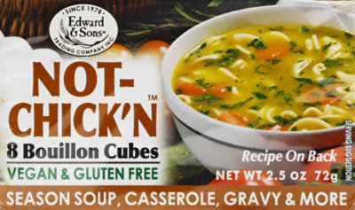 Edward & Sons Bouillon Cubes Not-Chickn - 2.5 Oz - Image 1