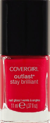 COVERGIRL Outlast Stay Brilliant Nail Gloss Rose Delight 92 - 0.37 Fl. Oz. - Image 2