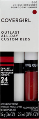 COVERGIRL Outlast Lipcolor All-Day Custom Reds Unique Burgundy 860 - 0.08 Oz - Image 2