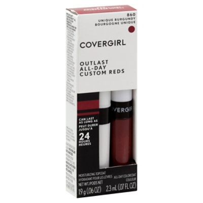 COVERGIRL Outlast Lipcolor All-Day Custom Reds Unique Burgundy 860 - 0.08 Oz