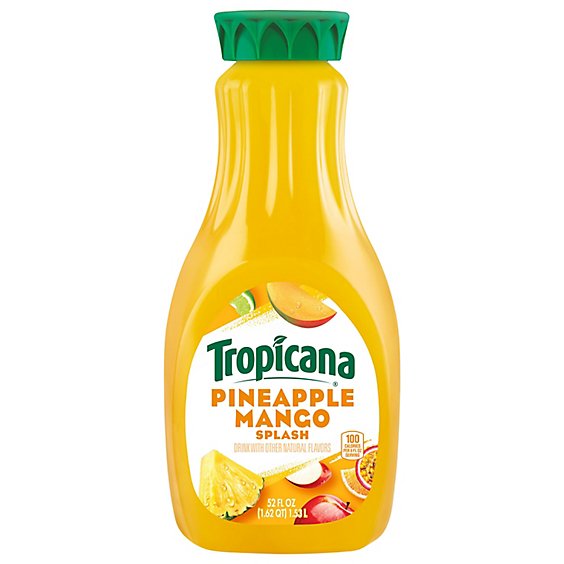 Tropicana Pineapple Mango Splash Drink Bottle - 52 Fl. Oz.