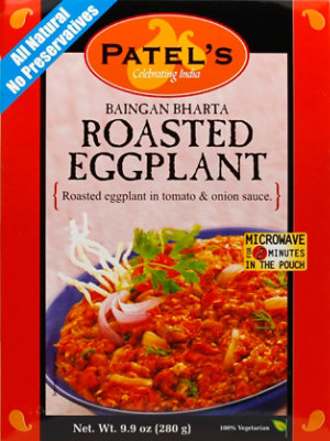 Patels Indian Cuisine Ready-To-Eat Roasted Eggplant Baigan Bharta - 9.9 Oz - Image 2