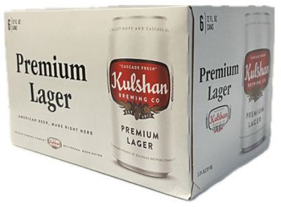 Kulshan Premium Lager In Cans - 6-12 Fl. Oz. - Image 1