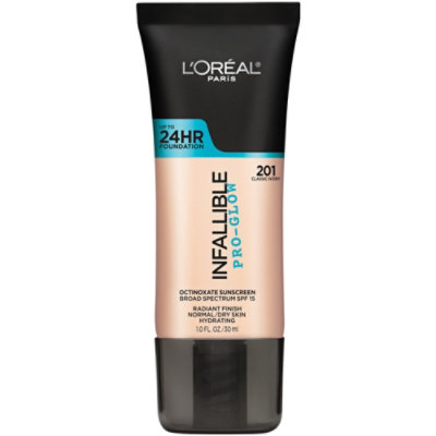 L'Oreal Paris Infallible Pro-Glow SPF Foundation 24HR Coverage Classic Ivory - 1 Fl. Oz. - Image 1