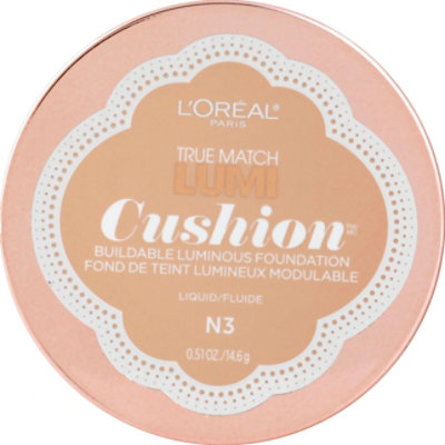 L'Oreal True Match Lumi N3 Natural Buff Foundation Cushion - 0.51 Fl. Oz. - Image 2