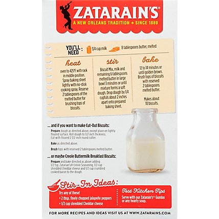 Zatarains New Orleans Style Biscuit Mix Buttermilk Original - 11 Oz - Image 6