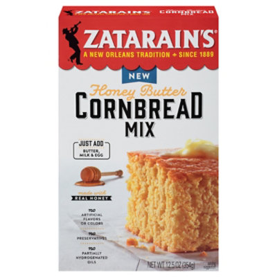 Zatarains New Orleans Style Cornbread Mix Honey Butter - 12.5 Oz - Image 1