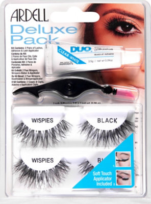 Ardell Wispies Black With Soft Touch Applicator Deluxe Pack  - 2 Count - Image 2