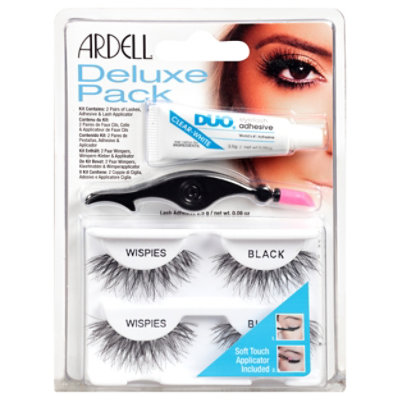 Ardell Wispies Black With Soft Touch Applicator Deluxe Pack  - 2 Count - Image 1