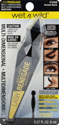 Wet N Wild Mascara Lash Renegade Brazen Black C145A - 0.27 Fl. Oz. - Image 2