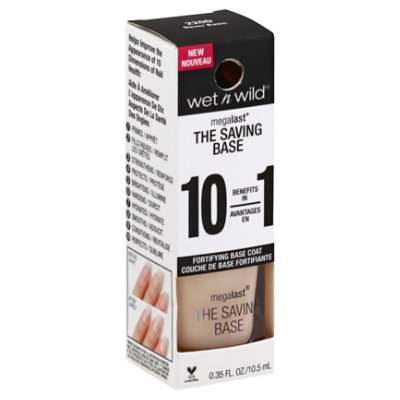 Wet N Wild Megalast Nail Color Base Coat The Saving Base - 0.35 Fl. Oz.