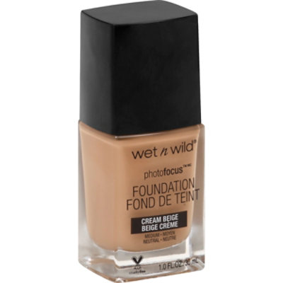 Wet N Wild Photo Focus Foundation Cream Beige - 1 Fl. Oz.