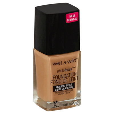 Wet N Wild Photofocus Foundation Classic Beige 371C - 1 Oz - Image 1