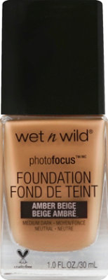 Wet N Wild Photo Focus Foundation Amber Beige - 1 Fl. Oz. - Image 2