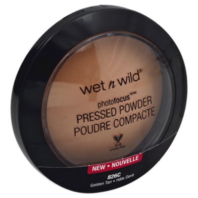 Wet N Wild Photo Focus Pressed Powder Golden Tan - 0.26 Oz