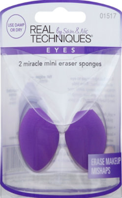 Real Techniques Eraser Sponges Miracle Mini - 2 Count - Image 2