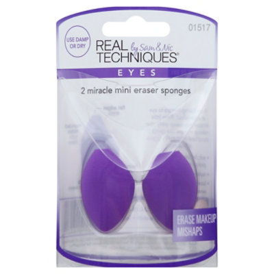 Real Techniques Eraser Sponges Miracle Mini - 2 Count