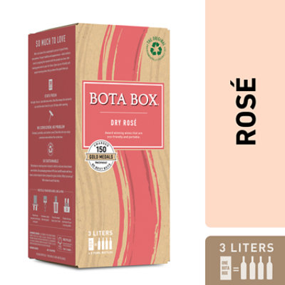 Bota Box Dry Rose Wine California - 3 Liter