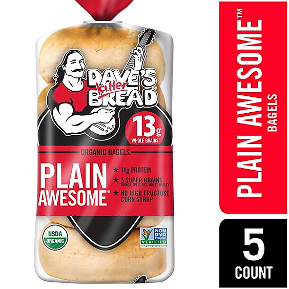 Daves Killer Bread Bagel Organic 5 Count - 16.75 Oz