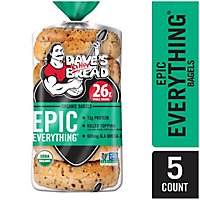 Daves Killer Bread Everything Bagel Organic 5 Count - 16.75 Oz - Image 1