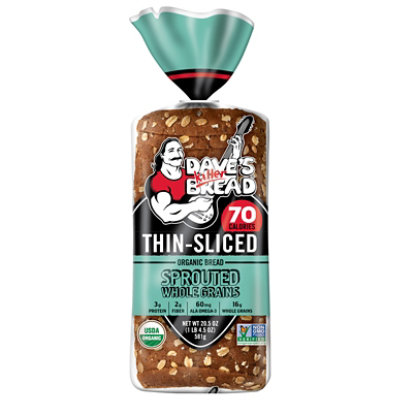 Daves Killer Bread Sprouted Whole Grains Thin-Sliced Whole Grain Organic Bread 20.5 Oz Loaf - Image 2