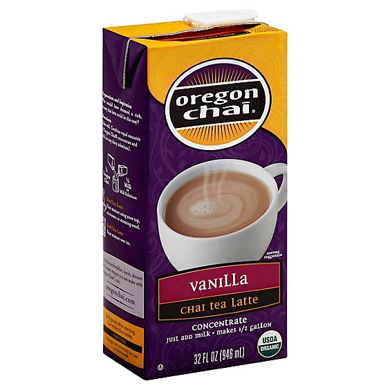 Oregon Chai Chai Tea Latte Concentrate Vanilla - 32 Fl. Oz.