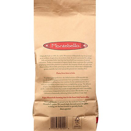 Montabello Pasta Organic Penne Rigate Bag - 16 Oz - Image 5