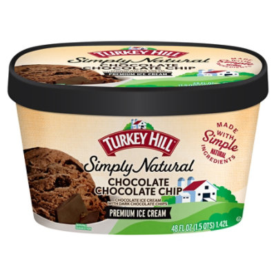 Turkey Hill Ice Cream All Natural Chocolate Chocolate Chip - 48 Oz