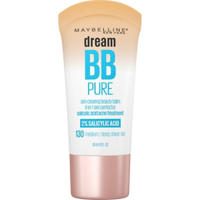 Maybelline Dream Pure BB Cream 8-in-1 Skin Perfector Medium/Deep - 1 Fl. Oz. - Image 1