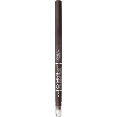 L'Oreal Paris Infallible Never Fail Brown Pencil Eyeliner with Built in Sharpener - Each - Image 2