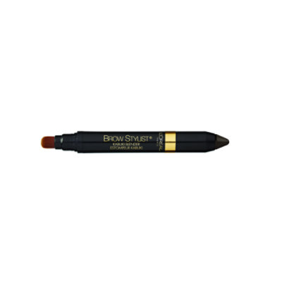 L'Oreal Paris Brow Stylist Kabuki Blender Dark Brunette Brow Crayon - 0.05 Oz - Image 1