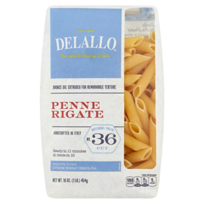 DeLallo Pasta No. 36 Penne Rigate Bag - 16 Oz - Image 3