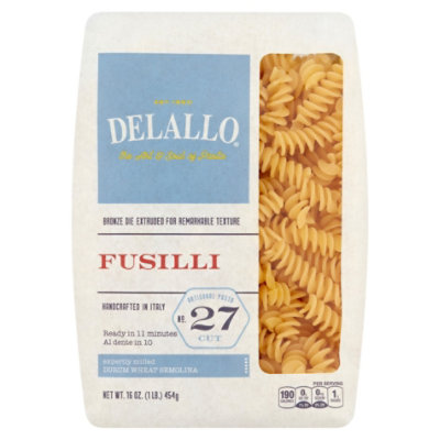 DeLallo Pasta No. 27 Fusilli Bag - 16 Oz - Image 3