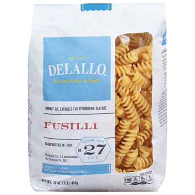 DeLallo Pasta No. 27 Fusilli Bag - 16 Oz - Haggen