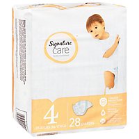 Signature Care Premium Baby Diapers Size 4 - 28 Count - Image 1