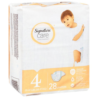 Signature Select/Care Premium Baby Diapers Size 4 - 28 Count - Image 1