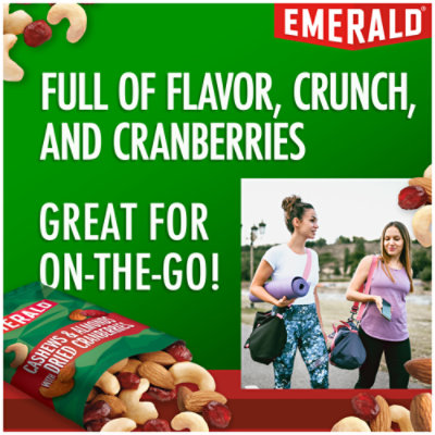 Emerald 100 Calorie Packs Cashews & Almonds with Dried Cranberries - 7-0.69 Oz - Image 2