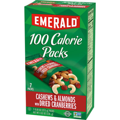 Emerald 100 Calorie Packs Cashews & Almonds with Dried Cranberries - 7-0.69 Oz - Image 8