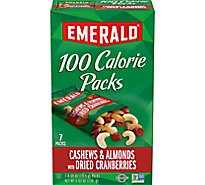 Emerald 100 Calorie Packs Cashews & Almonds with Dried Cranberries - 7-0.69 Oz