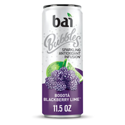 Bai Bubbles Sparkling Water Antioxidant Infusion Bogata Blackberry Lime In Can - 11.5 Fl. Oz.