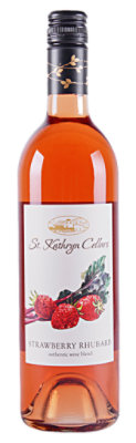 St Katherines Strawberry Rhubarb Wine - 750 Ml - Image 1