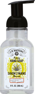 J.R. Watkins Naturals Hand Soap Foaming Aloe & Green Tea Scent - 9 Fl. Oz. - Image 2