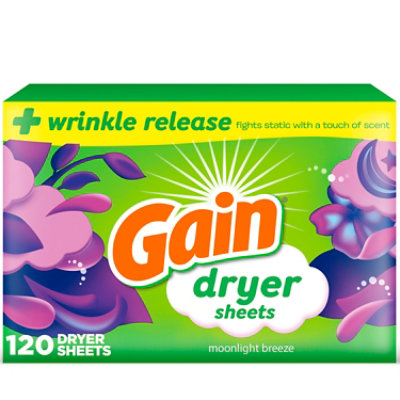 Gain Dryer Sheets Moonlight Breeze - 120 Count - Image 1