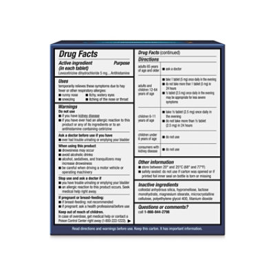 Xyzal 24HR Allergy Relief Medicine Prescription Strength - 80 Count - Image 2