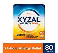 XYZAL Allergy Antihistamine Tablets 24 Hr Original Prescription Strength 5 mg Tablets - 80 Count