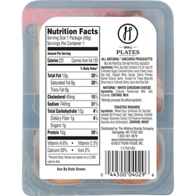 Hillshire Snacking Small Plates Prosciutto with White Cheddar Cheese - 2.4 Oz - Image 5