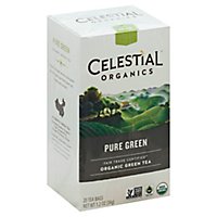 Celestial Seasonings Green Tea Bags Organic Fair Trade Certified Pure Green - 20 Count - Image 1
