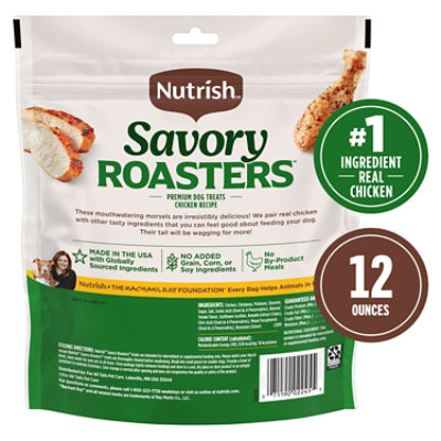Rachael Ray Nutrish Dog Treats Roasters Savory Chicken Pouch - 12 Oz - Image 2
