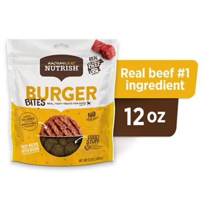 Rachael Ray Nutrish Dog Treats Burger Bites Beef Pouch - 12 Oz - Image 2